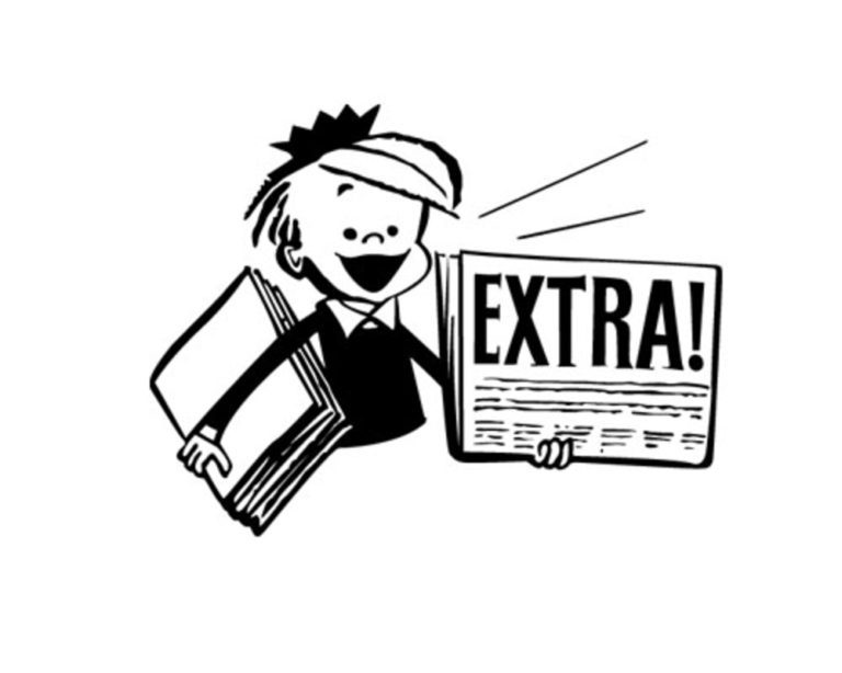 bigstock newspaper boy retro clip art 17343617