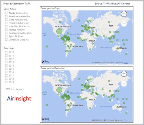 US Origin & Destination Traffic Update | AirInsight