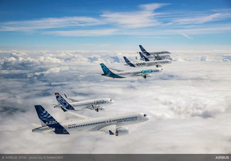 Airbus 50th years anniversary formation flight air to air 027