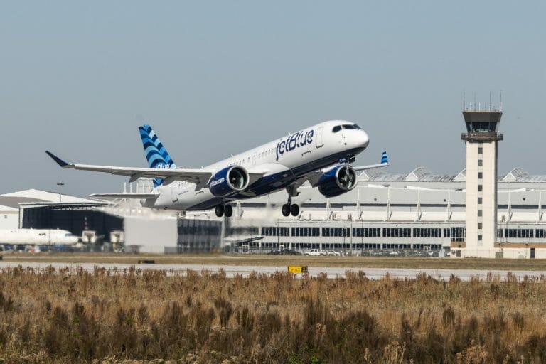 JetBlue A220 300 inaugural test flight scaled
