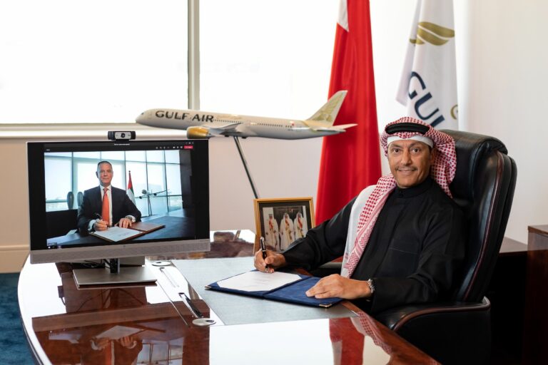 Captain Waleed Al Alawi and Tony Douglas GF x EY Signing Ceremony Feb 17 2021  1