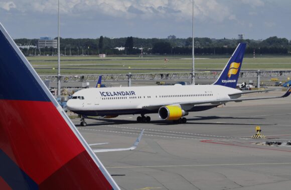 Boeing 767-300ER of Icelandair at Amsterdam Schiphol