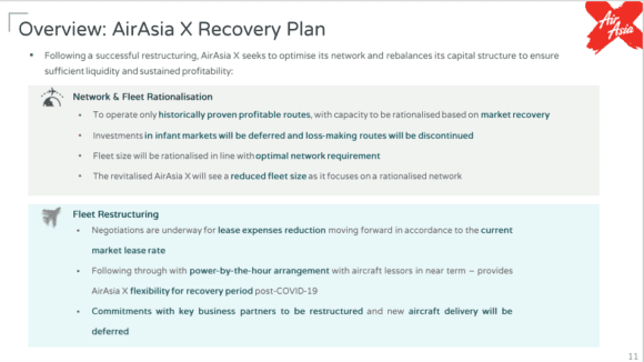 Air Asia X restructuring plan