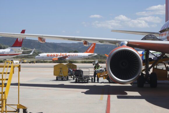 easyjet Airbus A320 Olbia Sardinia