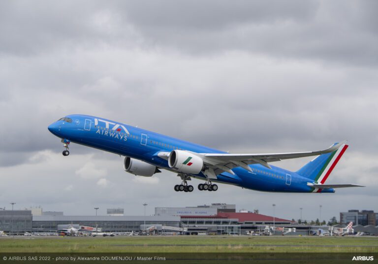 A350 900 ITA Airways MSN270 taking off scaled