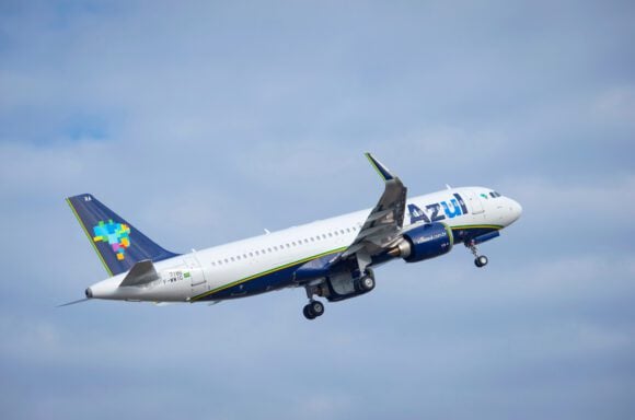 A320neo Azul Brazilian Airlines MSN7186 take off scaled