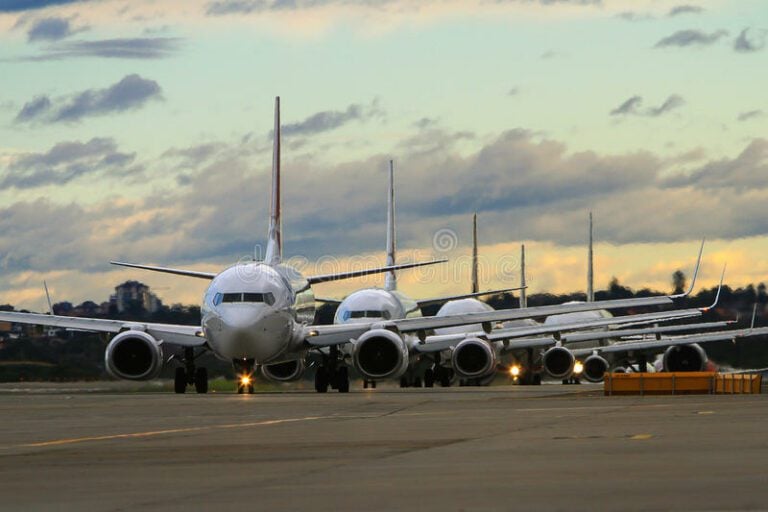 busy runway