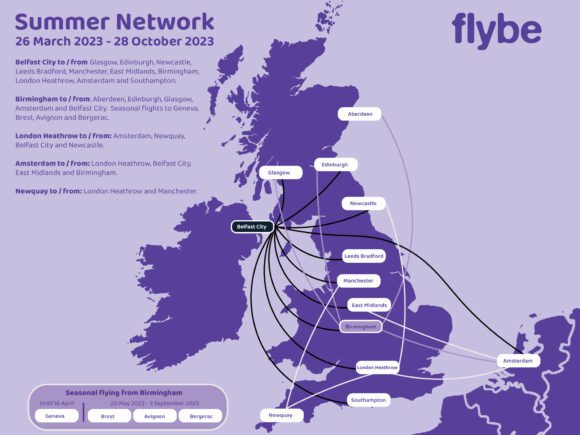 flybe Summer 2023 Route Network |    flybe Summer 2023 Route Network