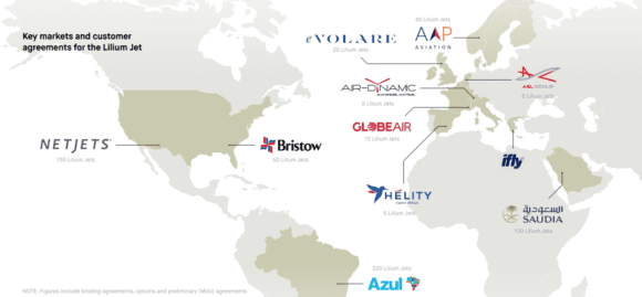 Lilium customer map