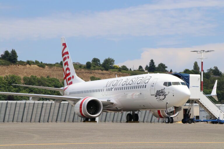 Virgin Australia 737 8 ready for delivery in Seattle scaled