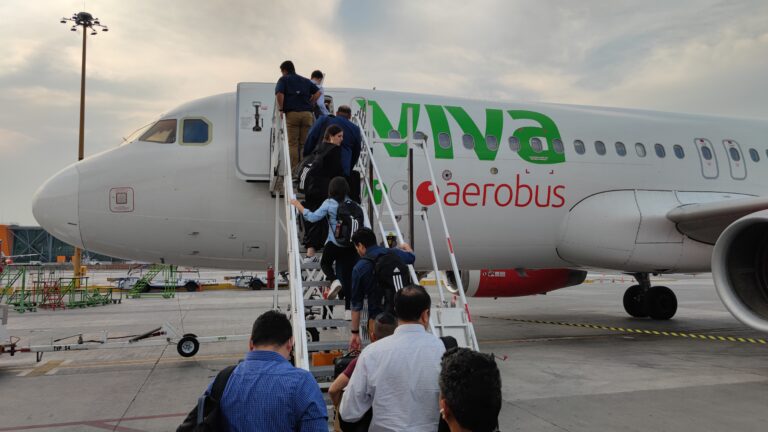 A Viva Aerobus aircraft parked in Monterrey International Airport 3 scaled