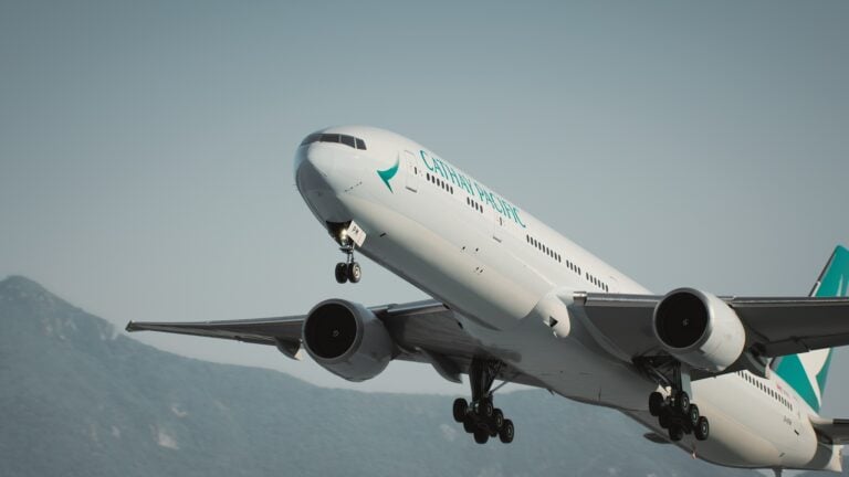 Cathay Pacific Aircraft Take Off