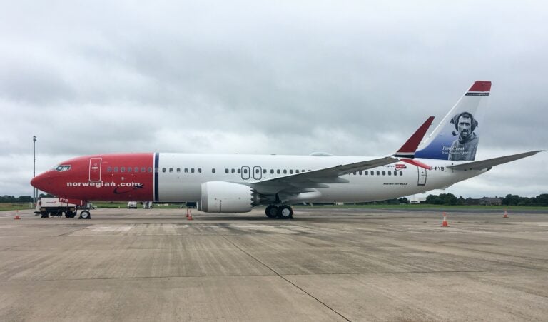 Tom Crean 737MAX at Belfast International Airport scaled