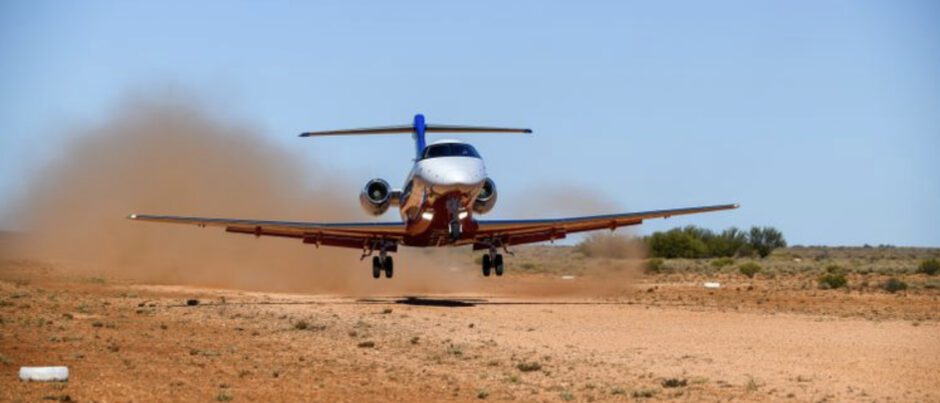 PC-24 Tests Outback Road Landing for RFDS in Australia