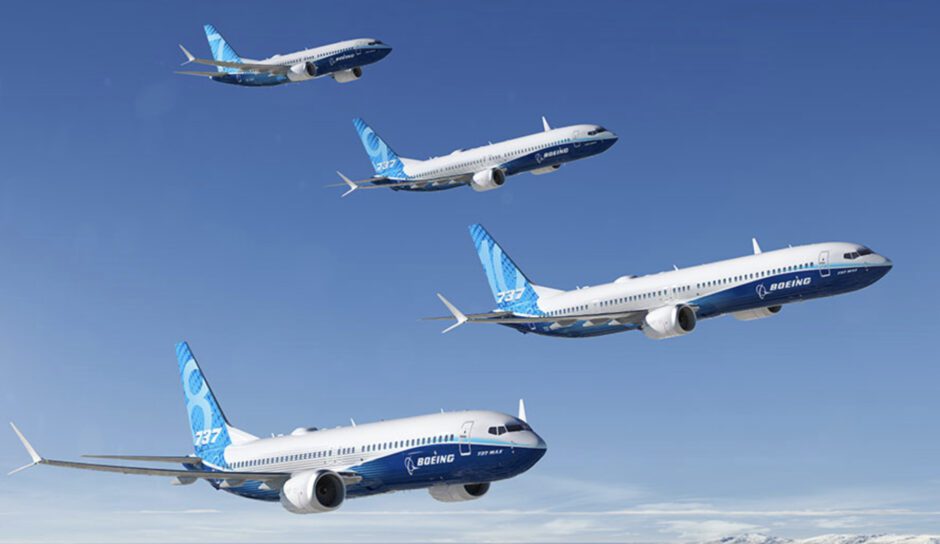 Boeing 737 MAX family including 7,8,9, and 10