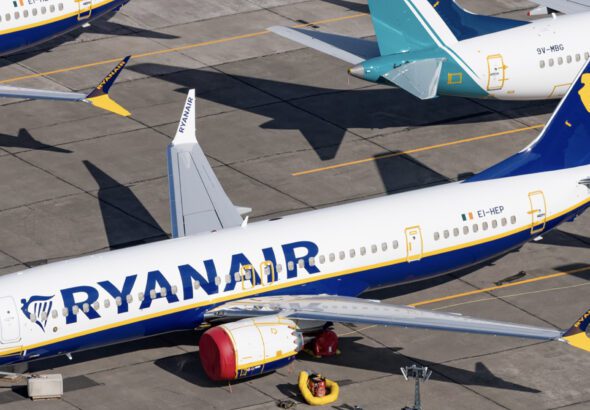 Ryanair aircraft on ramp |    Ryanair
