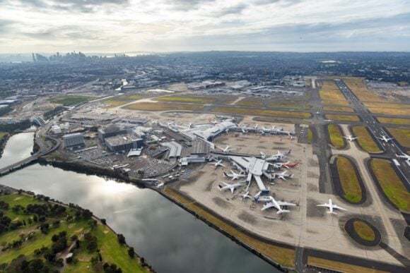Aerial view of Sydney Airport |    Sydney Airport Slots