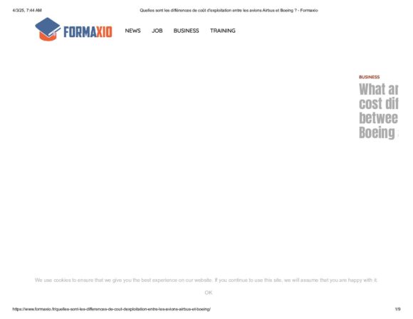 Quelles sont les différences de coût d'exploitation entre les avions Airbus et Boeing _ - Formaxio | AirInsight Group LLC Quelles sont les différences de coût d'exploitation entre les avions Airbus et Boeing _ - Formaxio