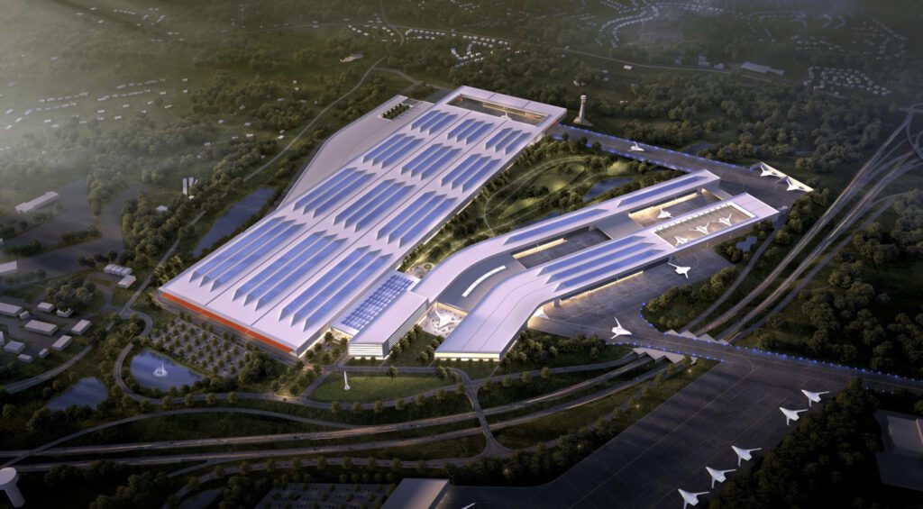 JetZero Greensboro Factory Artists Rendering | Greensboro