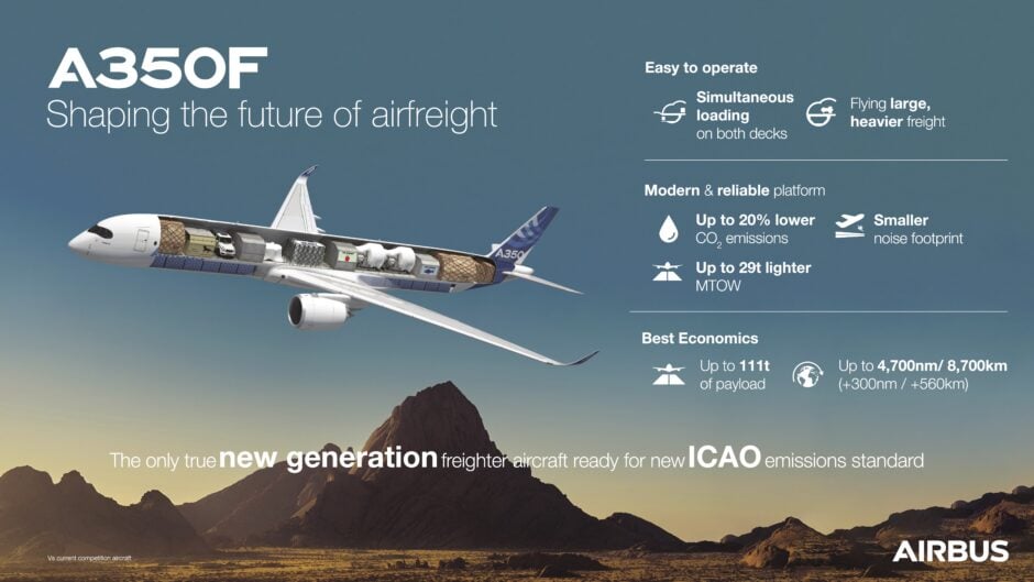 Airbus A350F Infographic A350F