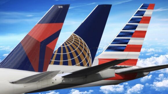 Delta, United, American tails |    Airlines