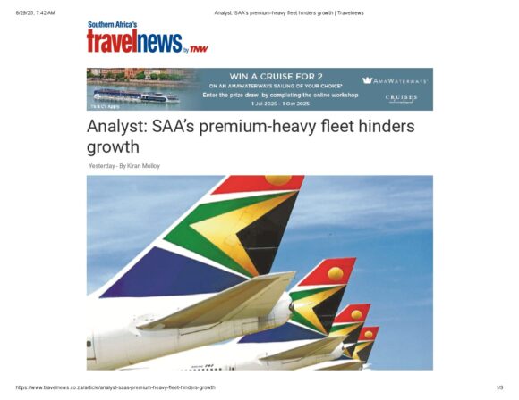 Analyst_ SAA’s premium-heavy fleet hinders growth _ Travelnews