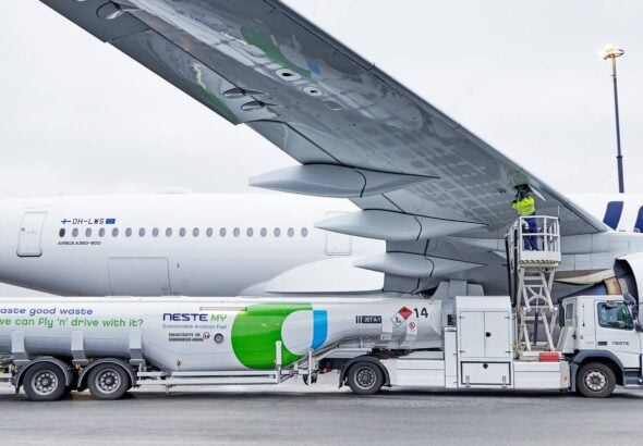 Finnair SAF refueling