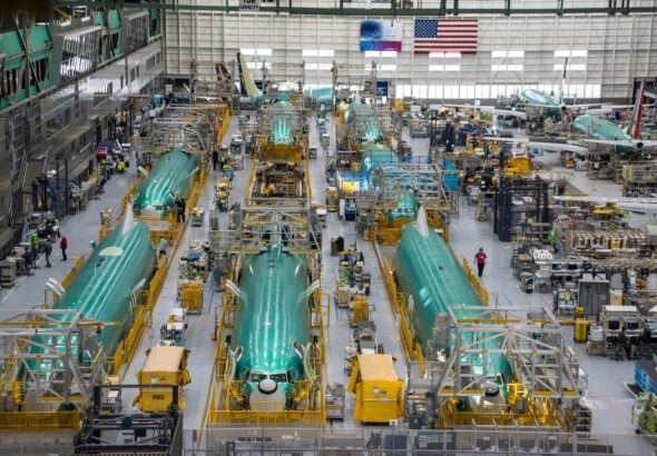 Renton Factory Interior and Exterior Views