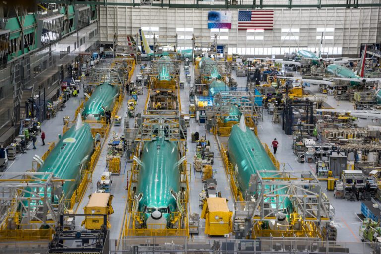 Renton Factory Interior and Exterior Views