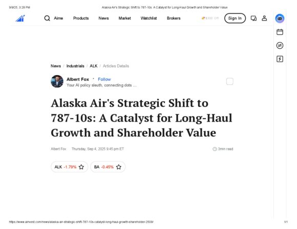 Alaska Air's Strategic Shift to 787-10s_ A Catalyst for Long-Haul Growth and Shareholder Value