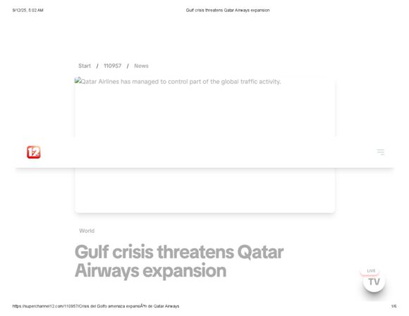 Gulf crisis threatens Qatar Airways expansion | AirInsight Group LLC Gulf crisis threatens Qatar Airways expansion