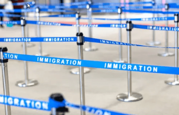 immigration line