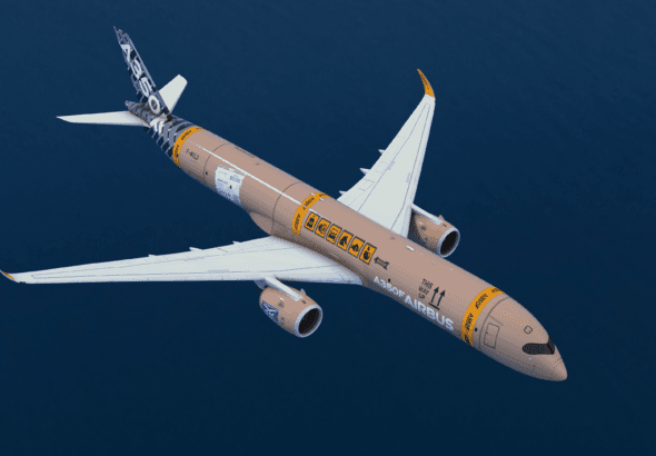 Airbus A350F rendering
