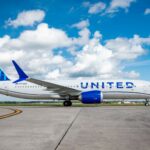 United Airlines Boeing 737 MAX 8 on the ground