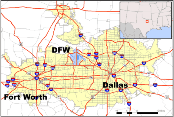 dfw map |    dfw map