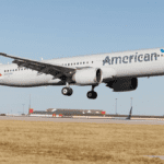 American Airlines Airbus A321XLR landing