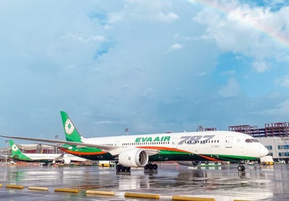EVA Air Boeing 787 9 at TPE