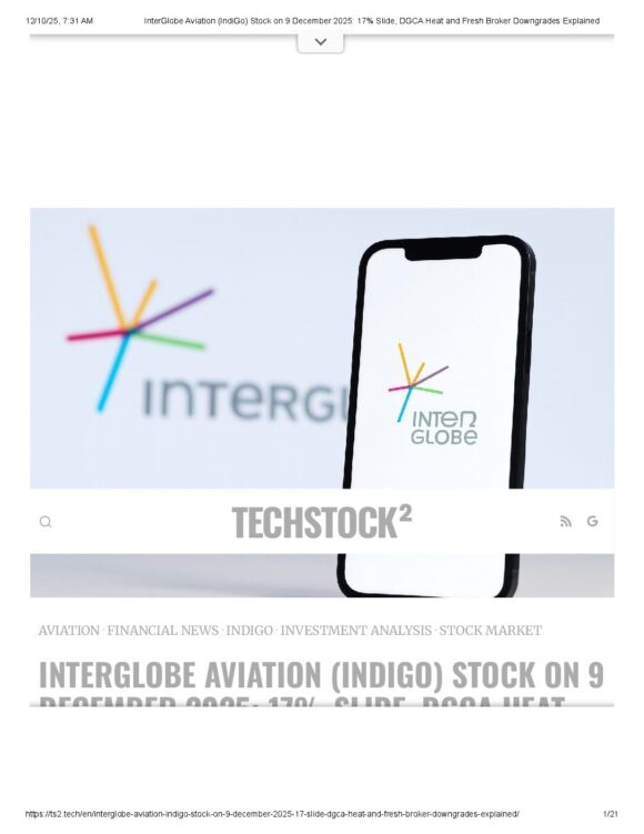 InterGlobe Aviation (IndiGo) Stock on 9 December 2025_ 17% Slide, DGCA Heat and Fresh Broker Downgrades Explained