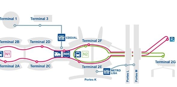 cdg terminal map