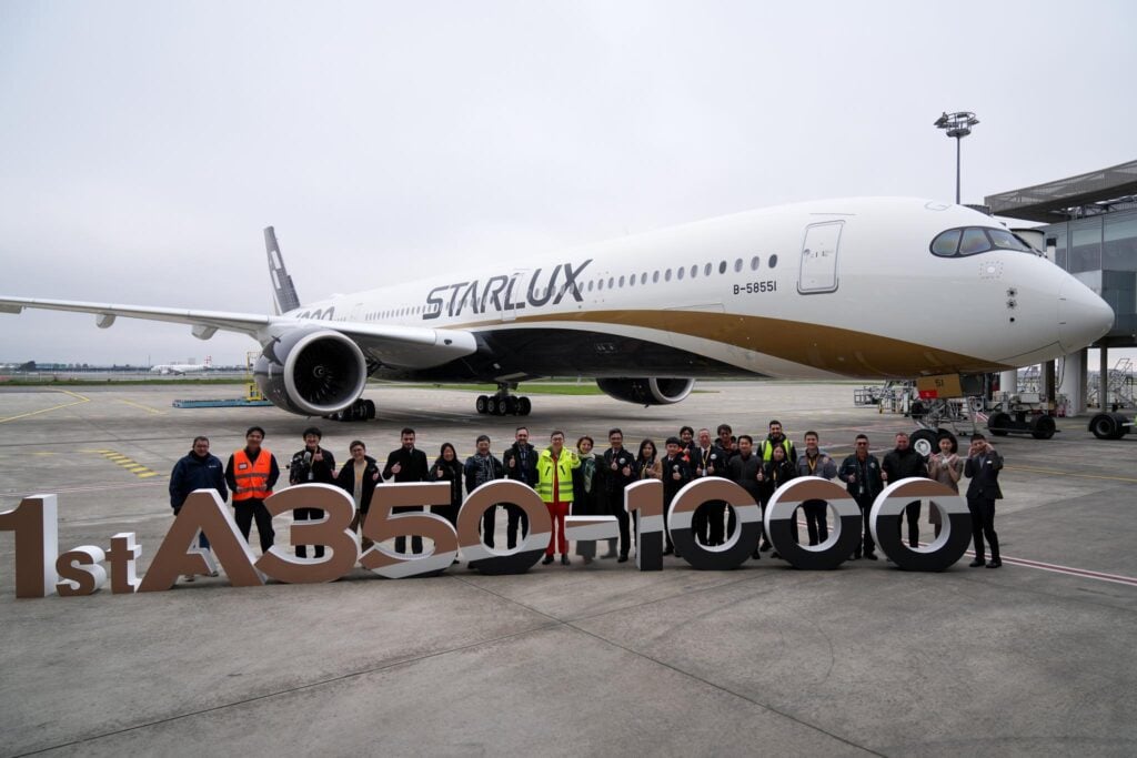 First STARLUX Airlines Airbus A350 1000 delivery