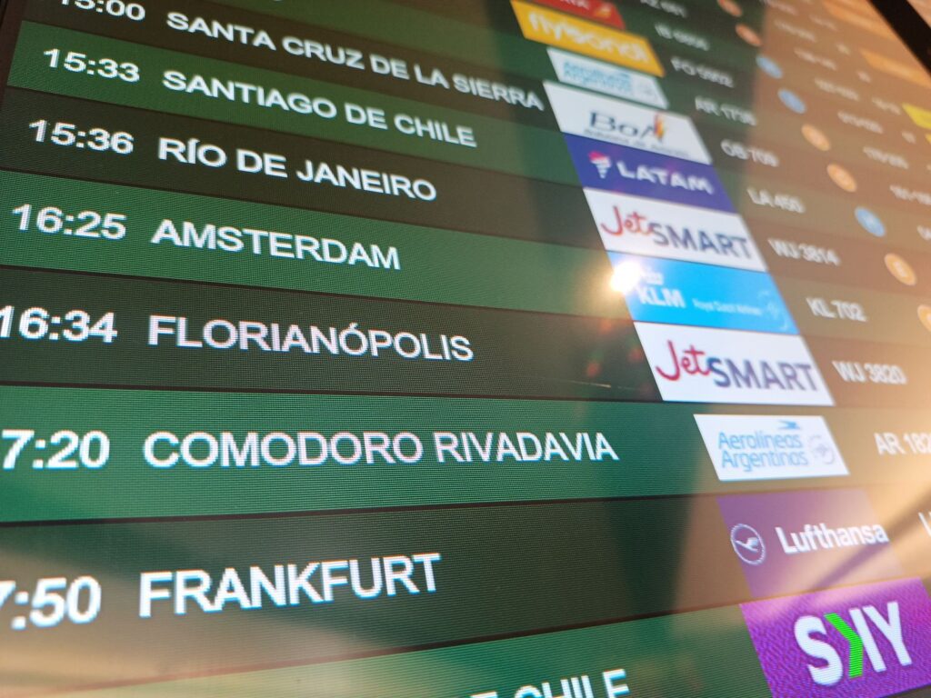 Argentina flight billboard