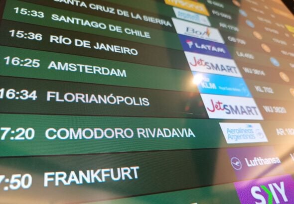 Argentina flight billboard