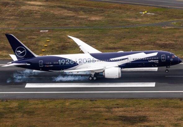 Lufthansa Boeing 787 9 Centennial livery