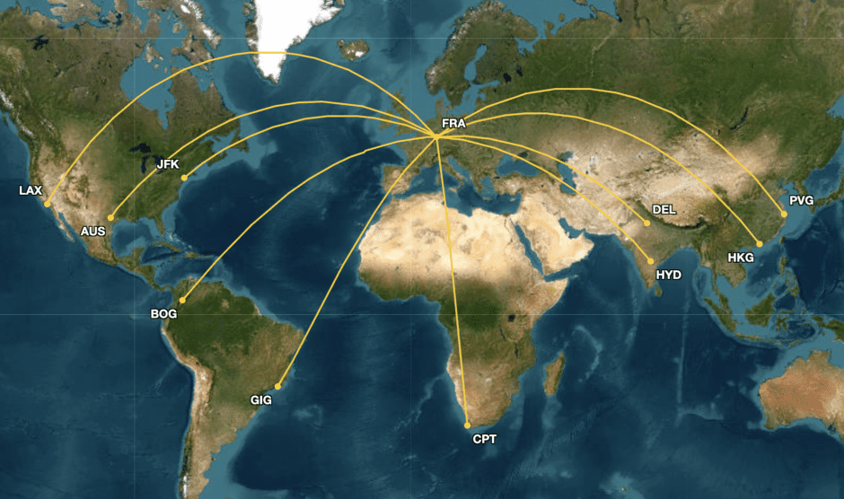 Lufthansa Allegris Boeing 787 9 destinations in July 2026