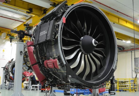 CFM International LEAP engine being maintaned