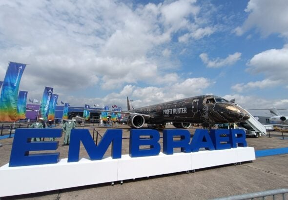 Embraer E195-E2 at the Paris Air Show 2023