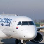 Air Serbia Embraer E195 taxiing