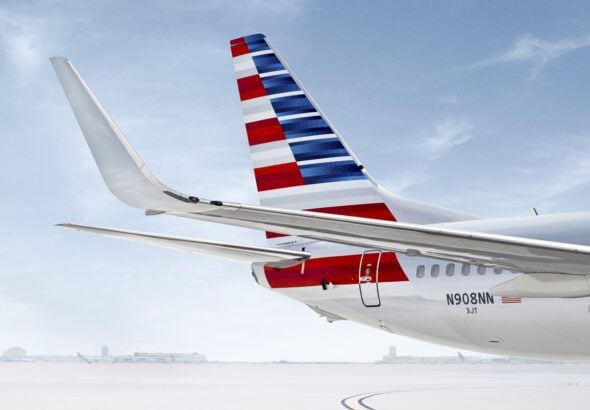 American Airlines Boeing 737 tail