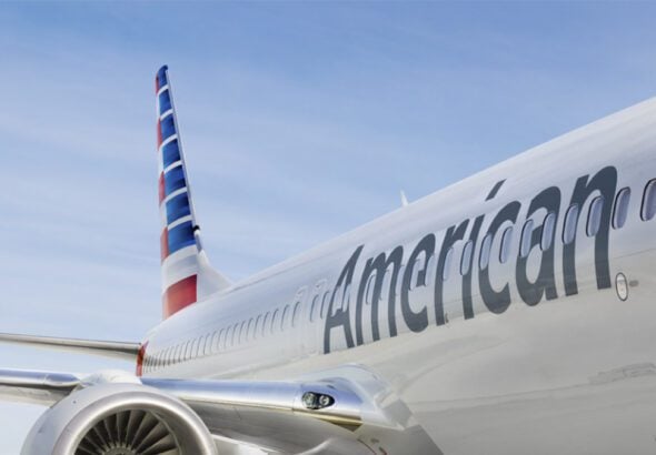 American Airlines aircraft fuselage
