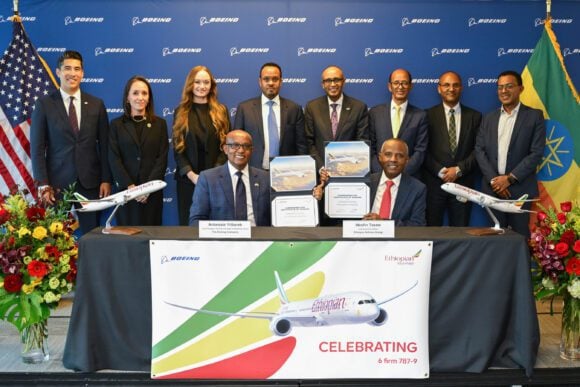 Boeing Ethiopian 787 order signing